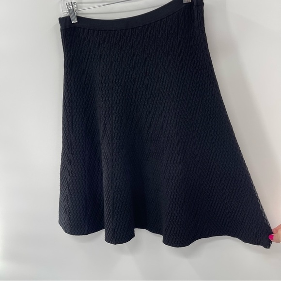 CAbi Style 214 Amelie Black Textured A-Line Skirt Size Small - Picture 5 of 8